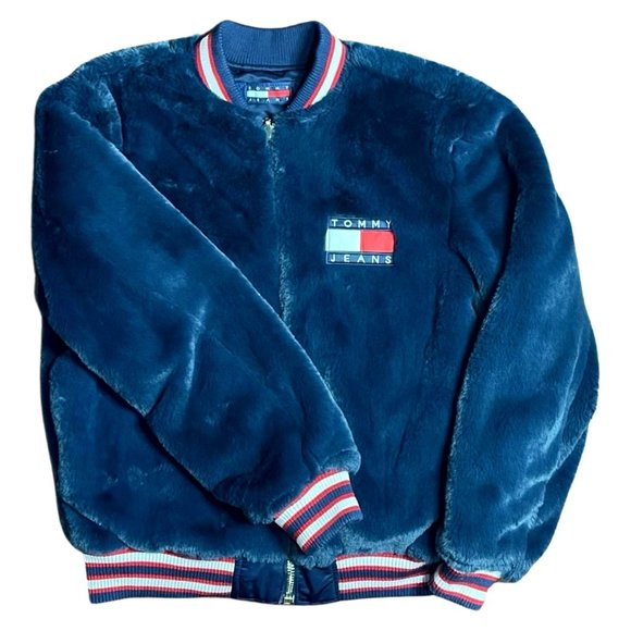 Tommy Hilfiger 90s Retro Reversible Flag Bomber Jacket - Picture 5 of 6